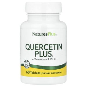 NaturesPlus Quercetin Plus® com Bromelina e Vit. C 60 Comprimidos