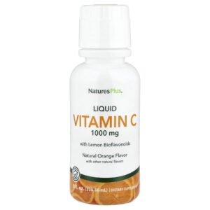 NaturesPlus Vitamina C Líquida com Bioflavonoides de Limão Laranja Natural 23656 ml (8 fl oz)