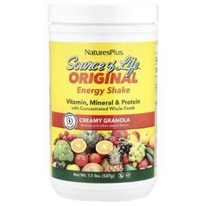 NaturesPlus Source of Life® Shake Energético Original Granola Cremosa 507 g (11 lb)