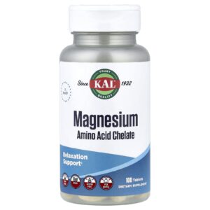 KAL Magnésio Aminoácido Quelato 100 Comprimidos