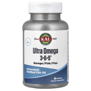 KAL Ultra Ômega 3-6-9™ 50 Cápsulas Softgel