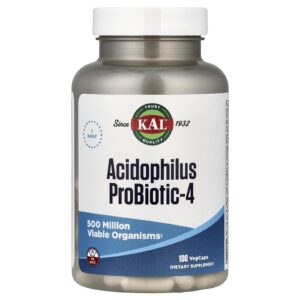 KAL Acidophilus Probiotic-4 100 VegCaps