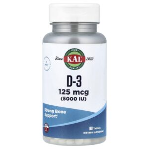KAL D-3 125 mcg (5.000 UI) 60 Comprimidos
