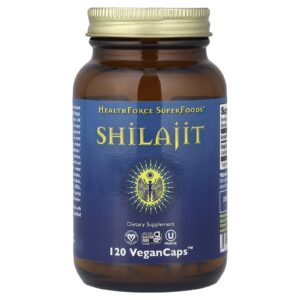 HealthForce Superfoods Shilajit 120 Cápsulas Veganas (200 mg por Cápsula)