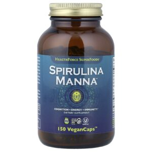 HealthForce Superfoods Maná de Espirulina 150 Cápsulas Veganas
