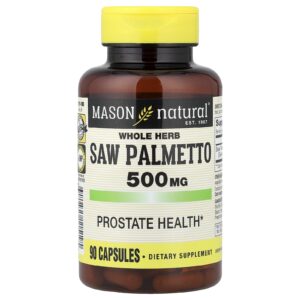 Mason Natural Erva Inteira com Serenoa-Palmeira 500 mg 90 Cápsulas