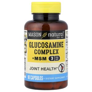Mason Natural Complexo de Glicosamina + MSM 90 Cápsulas