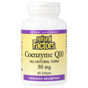 Natural Factors Coenzima Q10 50 mg 60 Cápsulas Softgel