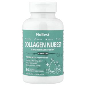 NuBest Collagen Nubest Melhor Absorção 90 Cápsulas (500 mg por Cápsula)