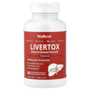 NuBest Livertox 60 Cápsulas Vegetarianas