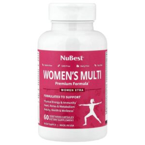 NuBest Multivitamínico para Mulheres 60 Cápsulas Vegetarianas