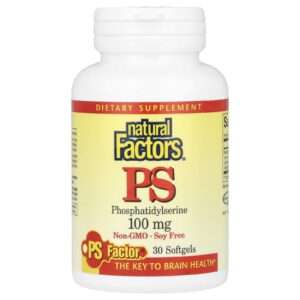 Natural Factors FS Fosfatidilserina 100 mg 30 Cápsulas Softgel