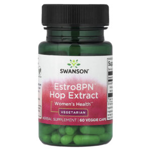 Swanson Extrato de Lúpulo Estro8PN™ Saúde da Mulher 60 Cápsulas Vegetais (10 mg por Cápsula)