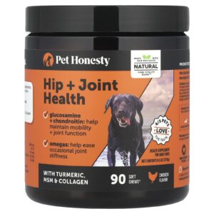 Pet Honesty Quadril e Saúde das Articulações Para Cães Adultos Frango 90 Cápsulas Mastigáveis 270 g (95 oz)