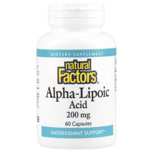 Natural Factors Ácido Alfa-Lipoico 200 mg 60 Cápsulas