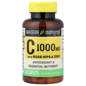 Mason Natural Vitamina C com Rosa-Mosqueta e Zinco 100 Cápsulas