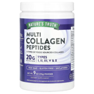 Natures Truth Peptídeos Multicolágeno em Pó Sem Sabor 255 g (9 oz)