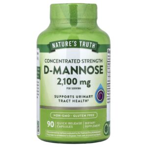 Natures Truth D-Manose 90 Cápsulas de Liberação Rápida (700 mg por Cápsula)