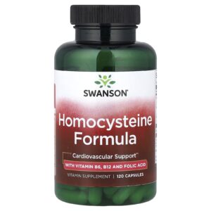 Swanson Fórmula de Homocisteína 120 Cápsulas