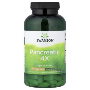 Swanson Pancreatin 4X 375 mg 300 Comprimidos com Revestimento Entérico