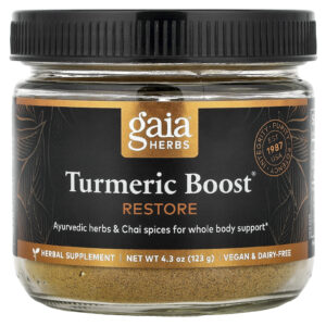 Gaia Herbs Turmeric Boost® Restauração 123 g (43 oz)