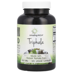 Amazing India Triphala 750 mg 120 Cápsulas Vegetais