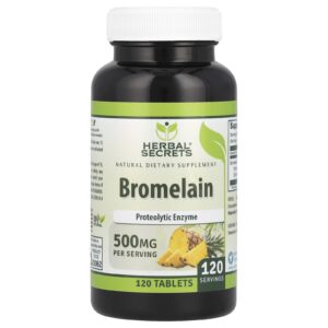 Herbal Secrets Bromelaína 500 mg 120 comprimidos