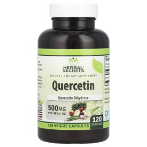 Herbal Secrets Quercetina 500 mg 120 Cápsulas Vegetais