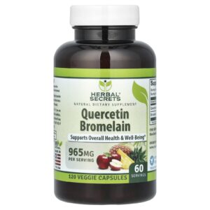 Herbal Secrets Quercetina e Bromelaína 120 Cápsulas Vegetais