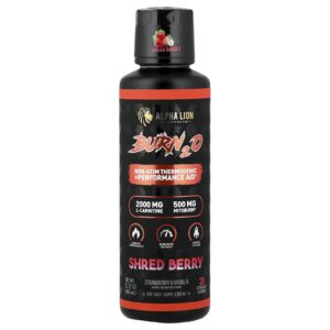ALPHA LION Burn2O Shred Berry Morango e Baunilha 465 ml (1572 oz)