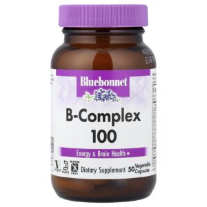 Bluebonnet Nutrition Complexo B 100 50 Cápsulas Vegetais
