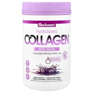 Bluebonnet Nutrition Colágeno Hidrolisado em Pó Sem Sabor 300 g (1058 oz)