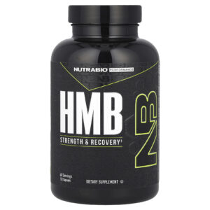 NutraBio Performance HMB 120 Cápsulas (500 mg por Cápsula)