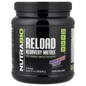 NutraBio Recarregar Matriz de Recuperação Crush de Uva 841 g (185 lb)