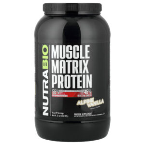 NutraBio Proteína de matriz muscular Baunilha Alpina 907 g (2 lb)