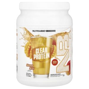 NutraBio Isolado de Proteína Whey Transparente Névoa de Manga 489 g (11 lb)