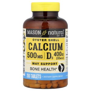 Mason Natural Oyster Shell Calcium Plus D3 250 Comprimidos