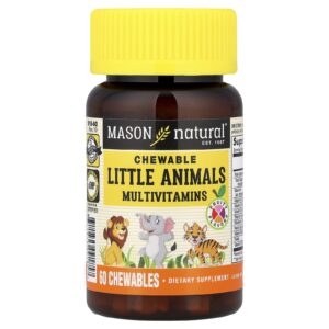 Mason Natural Multivitamínico Mastigável Little Animals Frutas 60 Cápsulas Mastigáveis
