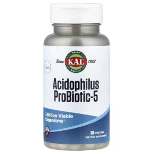 KAL Acidophilus ProBiotic-5 60 Cápsulas VegCaps