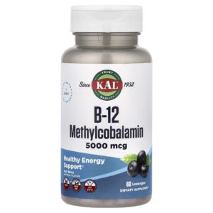KAL B-12 Metilcobalamina Açaí 5.000 mcg 60 Pastilhas