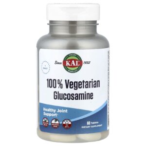 KAL Glicosamina 100% Vegetariana 1.000 mg 60 Comprimidos