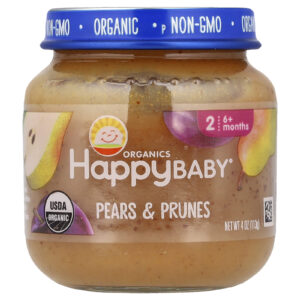 Happy Family Organics Happy Baby® Peras e Ameixas Acima de 6 Meses 113 g (4 oz)
