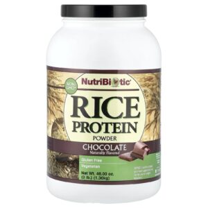 NutriBiotic Proteína de Arroz em Pó Chocolate 136 kg (3 lb)