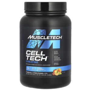 MuscleTech Creatina Cell Tech Sabor Ponche Cítrico Tropical 136 kg (3 lb)