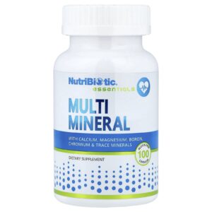 NutriBiotic Essentials Multiminerais 100 Cápsulas Sem Glúten