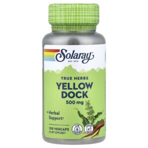 Solaray Ervas Verdadeiras Doca Amarela 500 mg 100 VegCaps