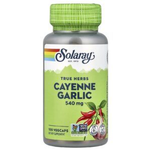 Solaray True Herbs Pimenta Caiena 100 Cápsulas VegCaps