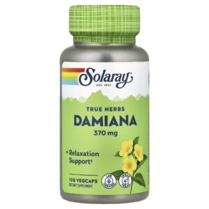 Solaray True Herbs Damiana 370 mg 100 Cápsulas VegCaps