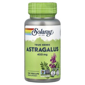 Solaray True Herbs Astrágalo 400 mg 100 Cápsulas VegCaps