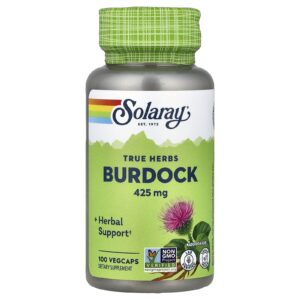 Solaray True Herbs Bardana 425 mg 100 VegCaps